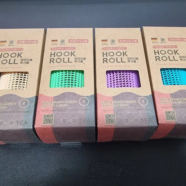 [BUNJANG] German Jumbo Hook Rollers (Set of 4) / 독일제 대왕 후크롤 4개헤어롤