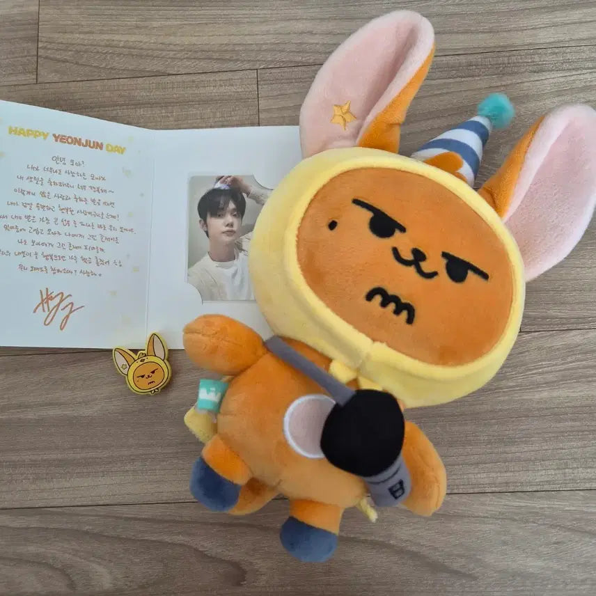 [BUNJANG] TXT Yeonjun 'BBD' Birthday MD Plush Photocard Set / 투바투 뿔바투 연준 황춘 생일엠디 인형 포카 세트