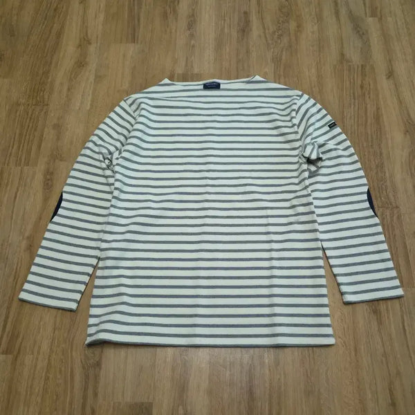 [BUNJANG] Saint James Grey Stripe Boatneck Long Sleeve T-Shirt L / 세인트제임스 그레이 스트라이프 L