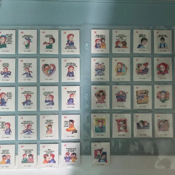 [BUNJANG] Anne of Green Gables, Lee Jung-hoo, Knotted, Ppushyupushy Sticker Set / 빨간머리앤, 노티드, 뿌셔뿌셔 띠부씰 판매