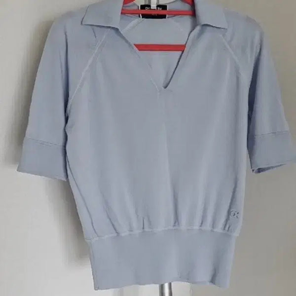 [BUNJANG] Calvin Klein Knit Short Sleeve T-Shirt / 캘빈클라인 니트 반팔 티셔츠