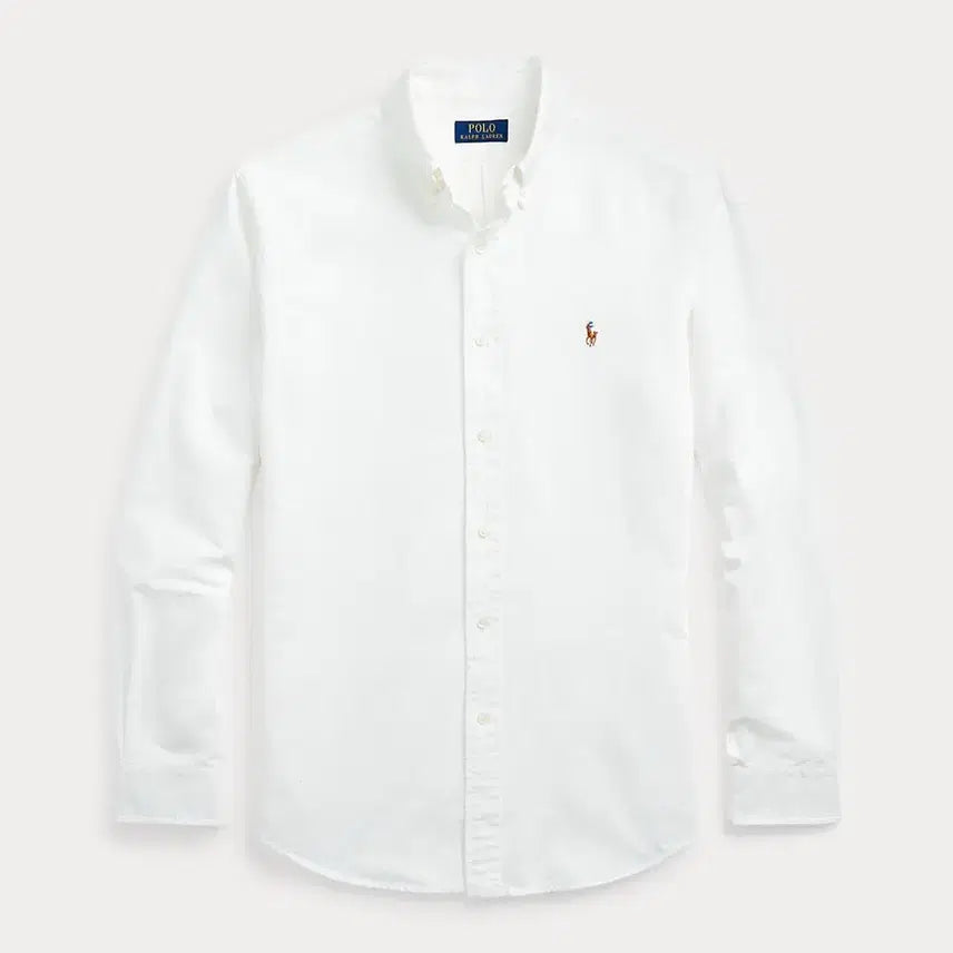 [BUNJANG] Polo Ralph Lauren Classic Fit White Oxford Shirt / 폴로 클래식핏 화이트 옥스포트 셔츠