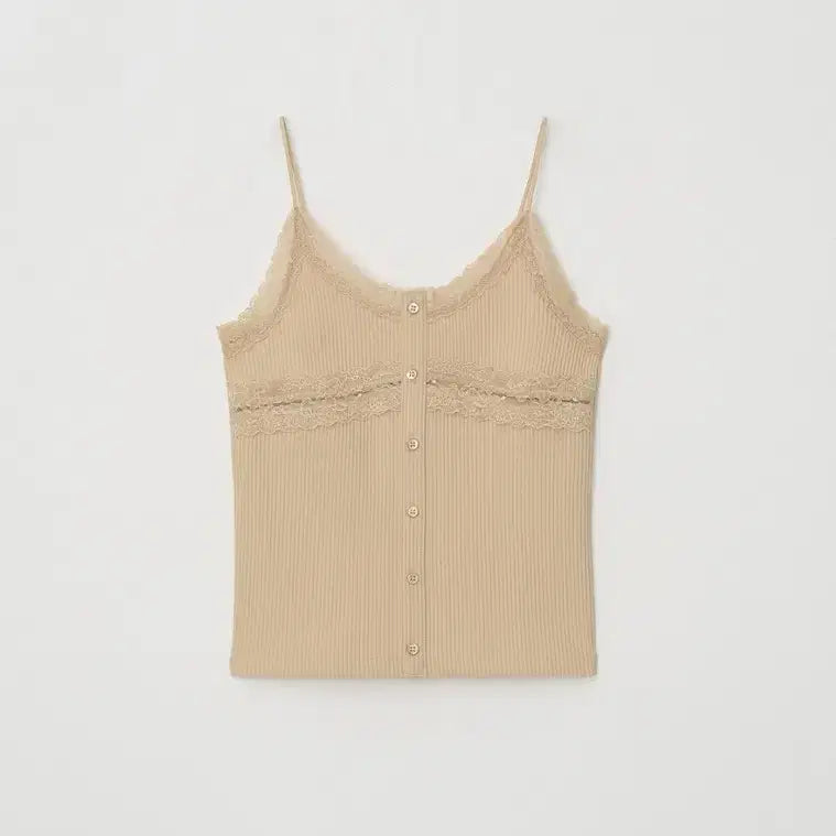 [BUNJANG] Atelier Edition Lace Trim Sleeveless Top (Apricot) / 아뜰리에에디션 Lace Trim Sleeveless (apricot)
