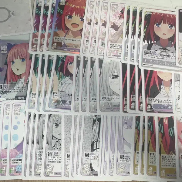 [BUNJANG] The Quintessential Quintuplets Ichika Nakano Card Bundle Set / 5등분의 신부 3탄 니노 카드 4세트 일괄판매