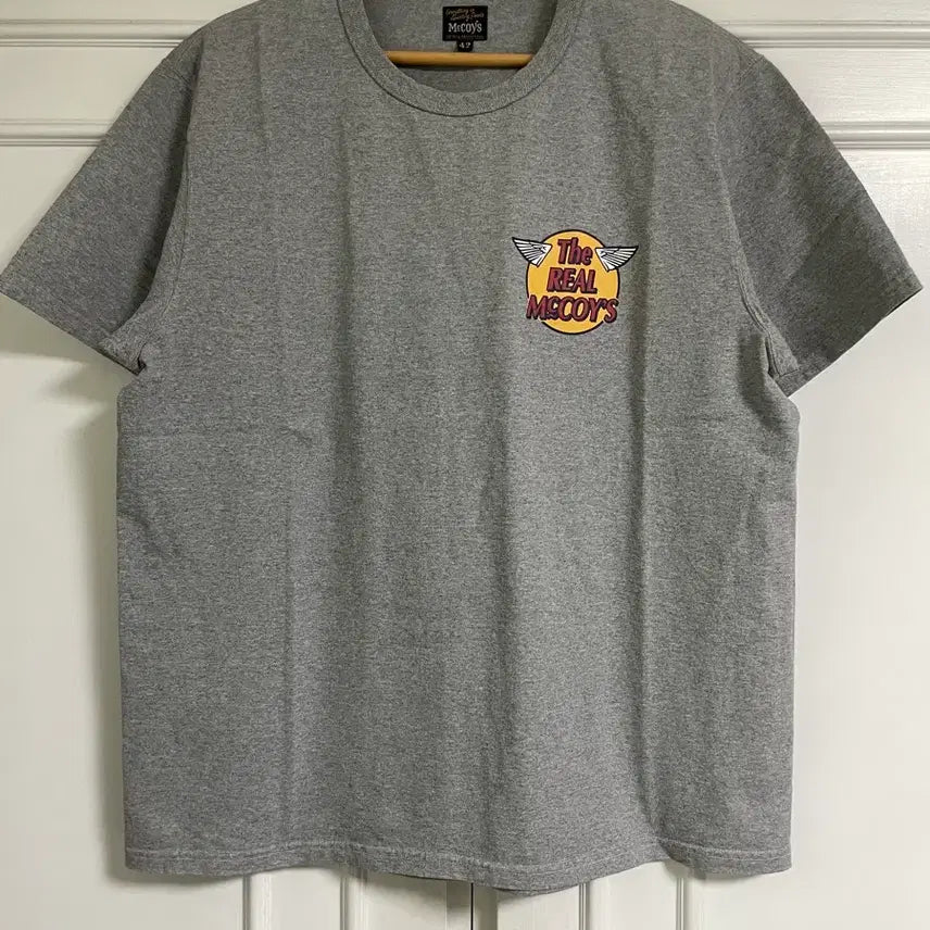 [BUNJANG] The Real McCoys Logo Tee Short Sleeve Grey Size 42 / The Real McCoys Logo Tee S/S Grey 42