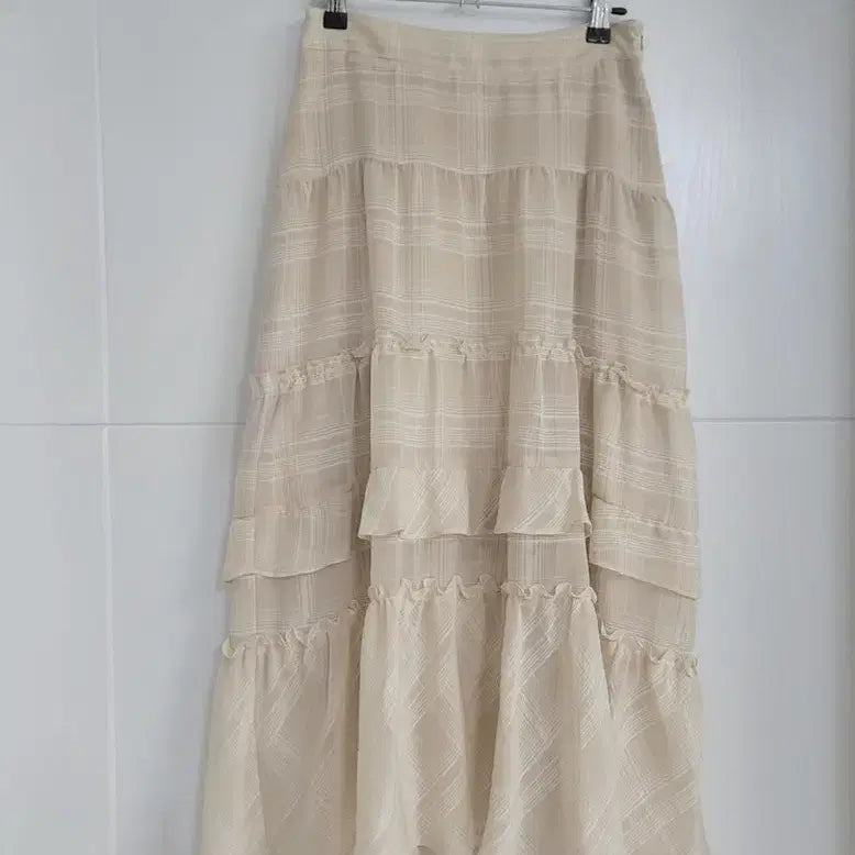 [BUNJANG] On&On Beige Tiered Long Skirt / on&on  베이지 캉캉스커트