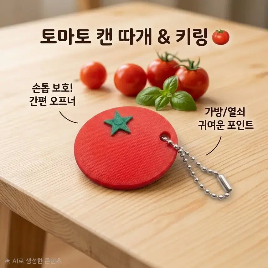 [BUNJANG] Tomato Can Opener Keychain / 토마토 캔오프너 키링