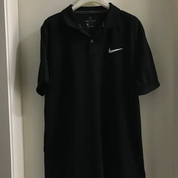 [BUNJANG] Nike Dri-FIT Short-Sleeve Polo Shirt Black L / 나이키 드라이핏 반팔 폴로티 블랙 L