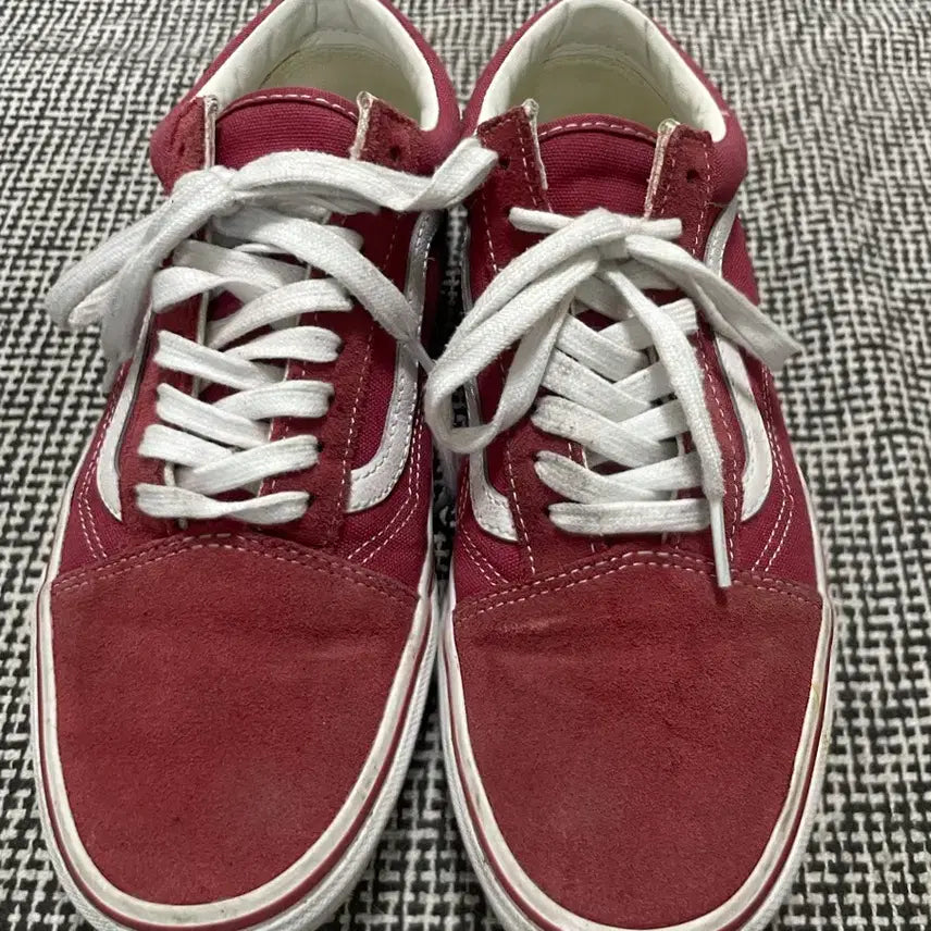 [BUNJANG] Vans Old Skool Suede Red / [반스 올드스쿨 스웨이드 / 레드]