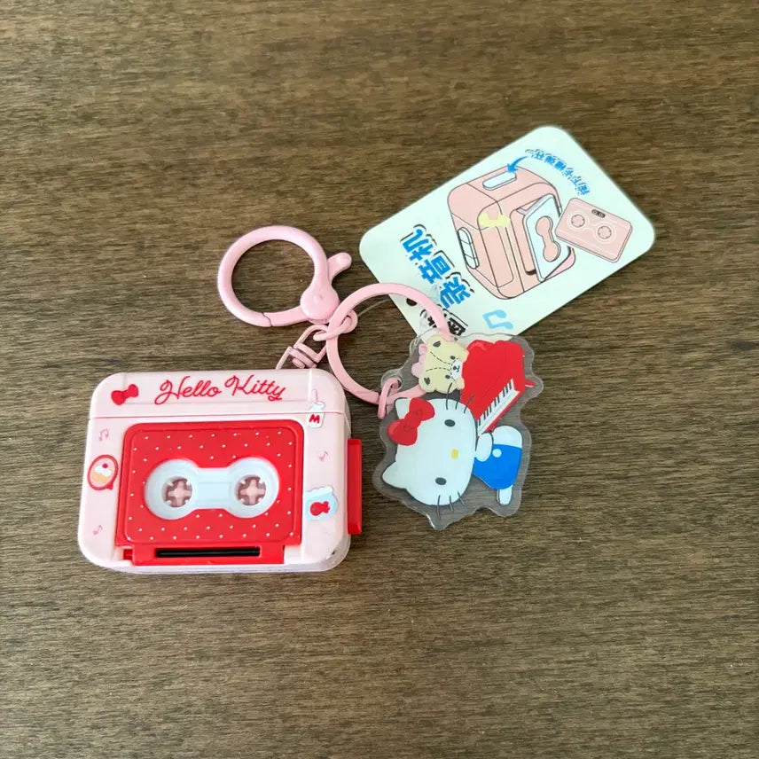 [BUNJANG] Hello Kitty Cassette Tape Keychain / 키티 카세트테이프 키링