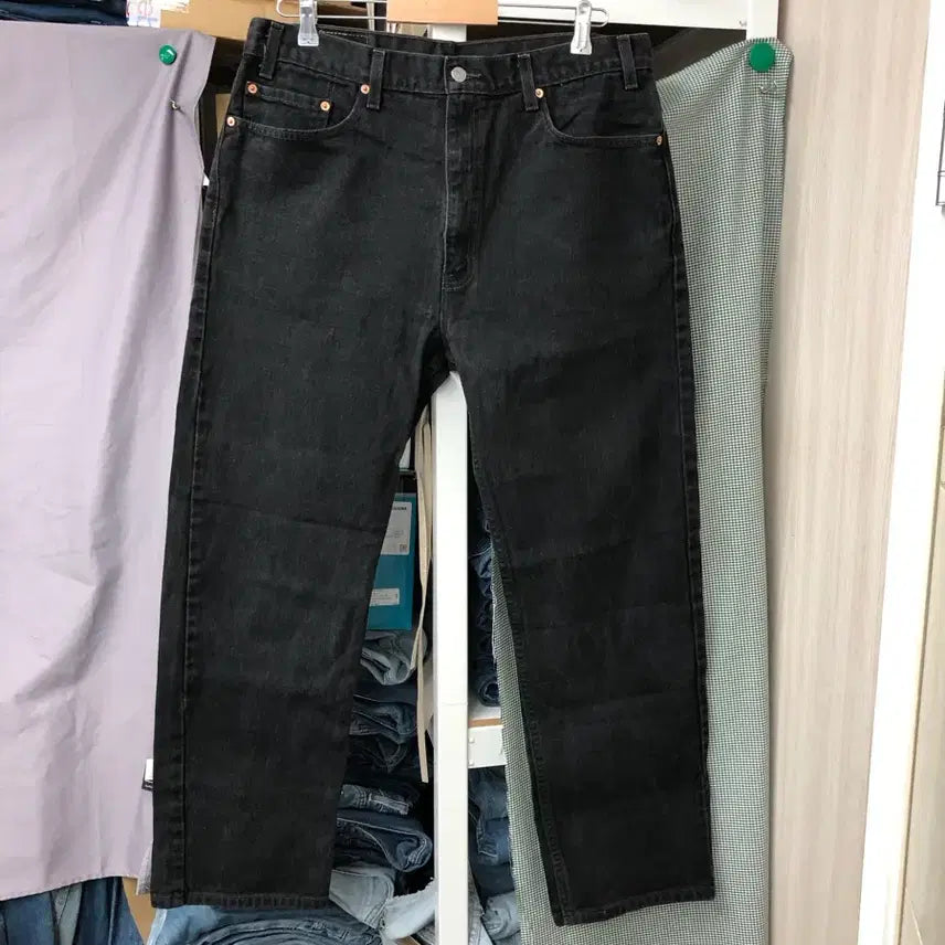[BUNJANG] Levi's 505 Black Denim Jeans (A-Grade, 90s Style) / 라스트90s 리바이스505 흑청 A급 허리38 둘레93 총장104