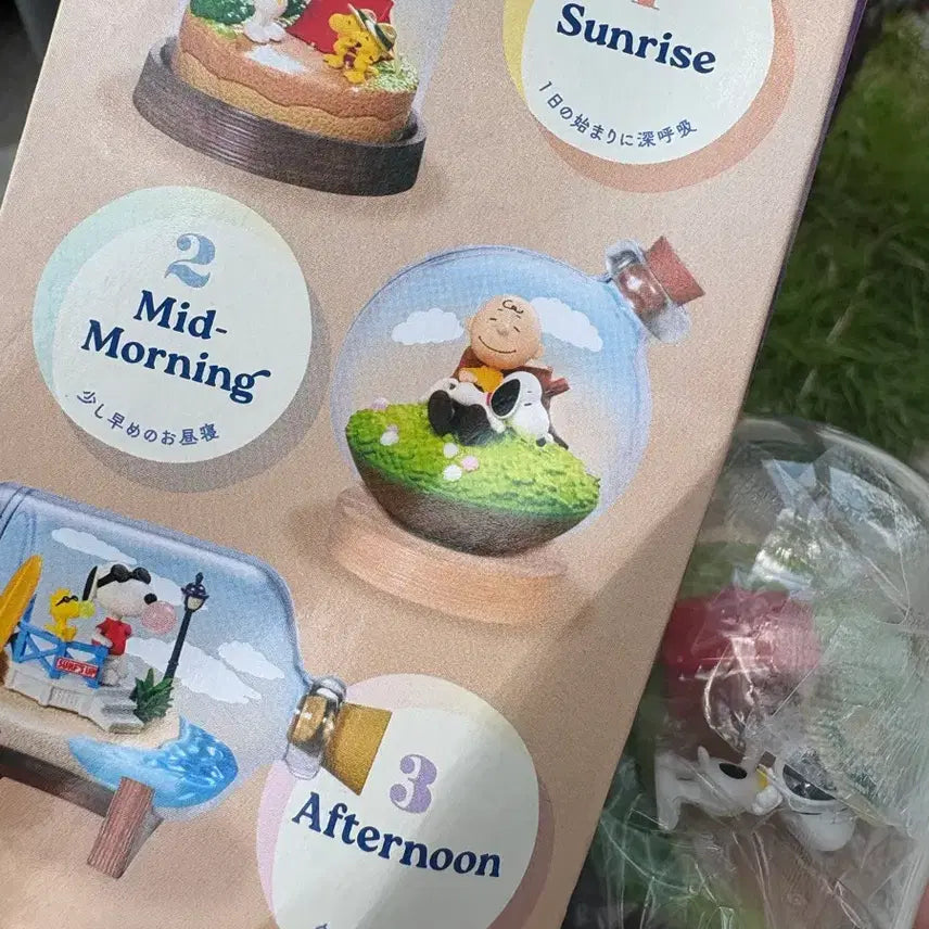 [BUNJANG] Snoopy Time Terrarium Figure Set / 스누피 타임 테라리움 피규어 굿즈