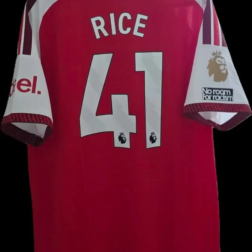 [BUNJANG] Arsenal 2026-27 Declan Rice Player Issue Jersey (3XL/International XL) with Gold Lion & No Room for Racism Patches / 아스날 3XL(해외XL) 26-27 41.라이스, 황금사자 패치