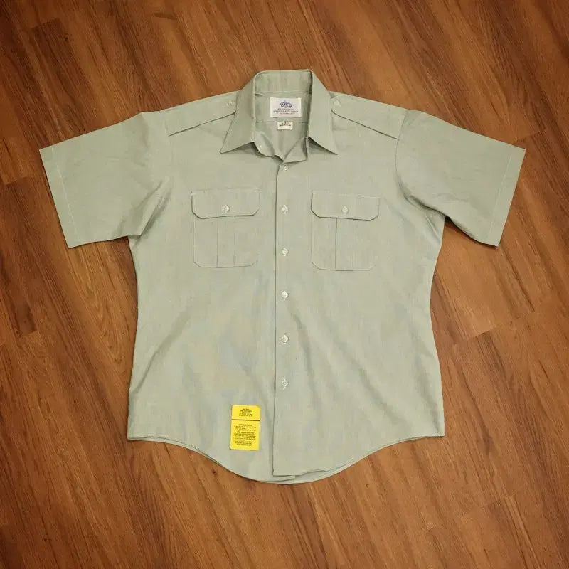 [BUNJANG] 1996 U.S. Army Green Short Sleeve Shirt (Size 105) / 90년대 미군 아미그린 반팔 셔츠 판매