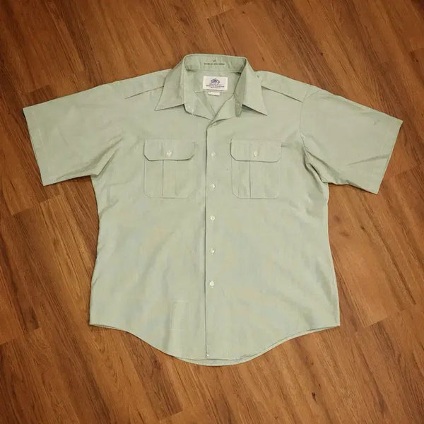 [BUNJANG] 1990s Vintage U.S. Army Green Short Sleeve Shirt / 90년대 미군 아미그린 반팔셔츠 판매