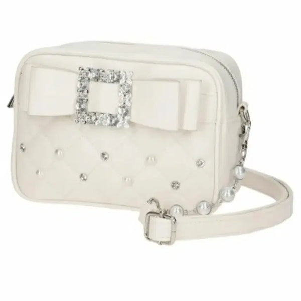 [BUNJANG] Noemie Bijou Ribbon Shoulder Bag White / 노에미 비쥬 리본 숄더백 NOEMIE 화이트 지뢰계 가방