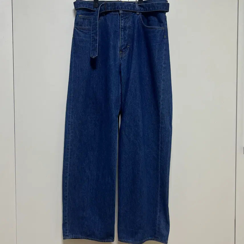 [BUNJANG] Auralee Selvedge Light Belted Denim Pants (Size 4) / 오라리 셀비지 라이트 벨티드 데님 [4사이즈]