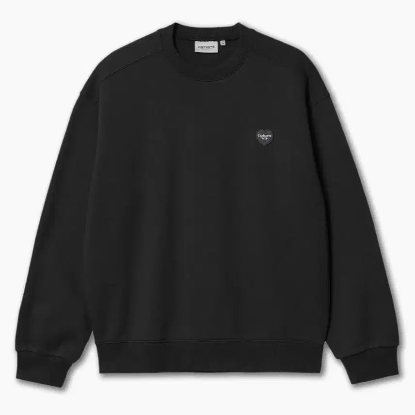 [BUNJANG] Carhartt WIP Heart Logo Sweatshirt Black L / 칼하트WIP 하트 로고 맨투맨 블랙 L