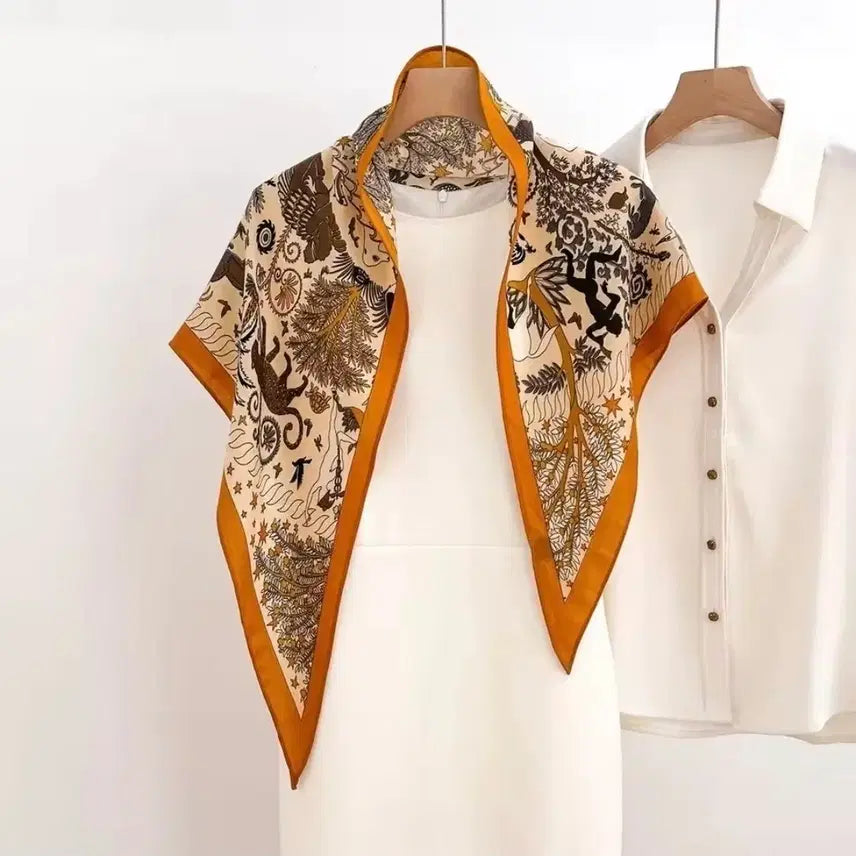 [BUNJANG] Luxury Pattern Design Scarf / 고급 패턴 디자인 스카프(새상품)