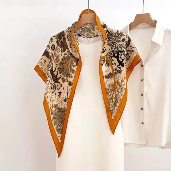 [BUNJANG] Luxury Pattern Design Scarf / 고급 패턴 디자인 스카프(새상품)