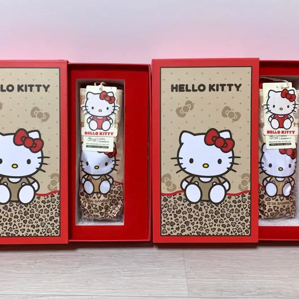 [BUNJANG] Sanrio Hello Kitty Leopard Folding Umbrella / 산리오 헬로키티 레오파드 접이식 우산 (새상품)