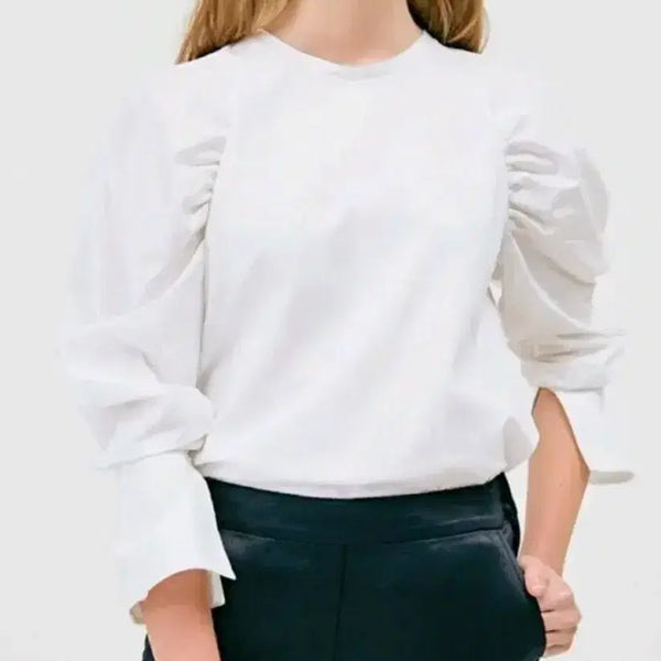 [BUNJANG] TIME 18/19SS Puff Sleeve Raglan Blouse / TIME 타임 18/19SS 간절기완판 퍼프소매 라글란 블라우스
