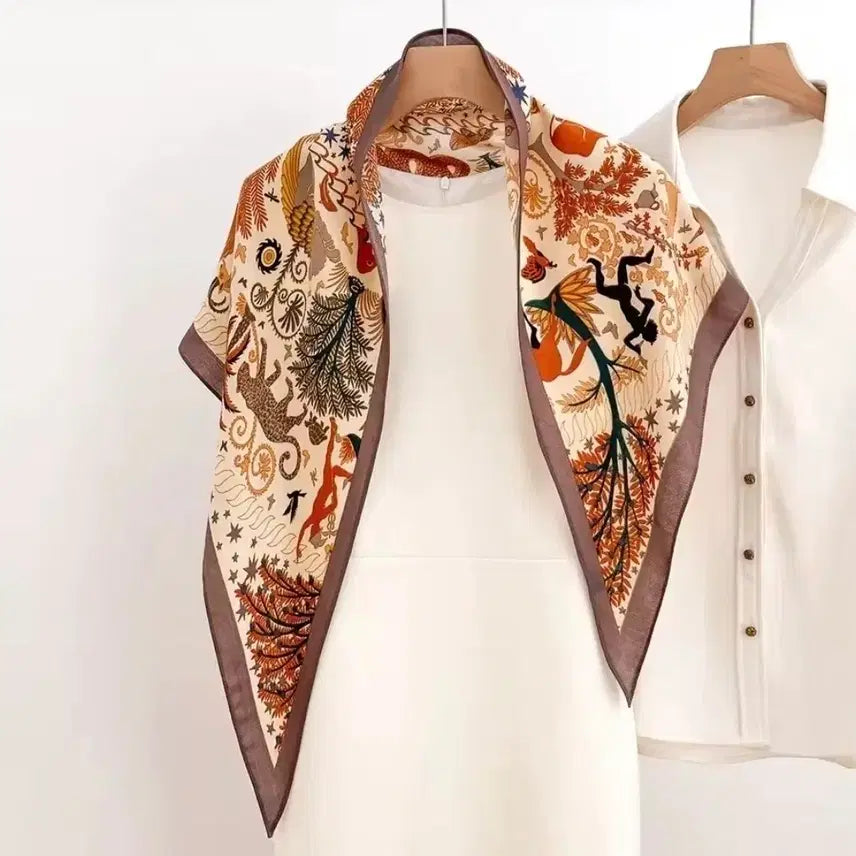 [BUNJANG] Elegant Pattern Scarf (New) / 고급 패턴 스카프(새상품)
