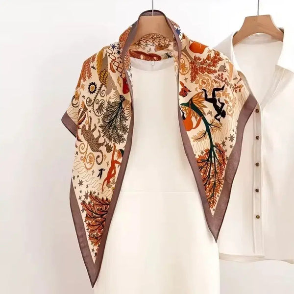 [BUNJANG] Elegant Pattern Scarf (New) / 고급 패턴 스카프(새상품)