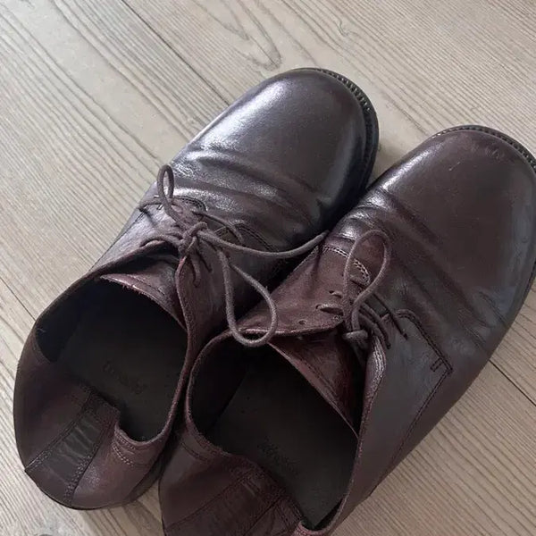 [BUNJANG] Yase Holy Horsehide Comfort Derby Shoes Brown / 야세 홀리 홀스하이드 컴포트 더비 슈즈 브라운