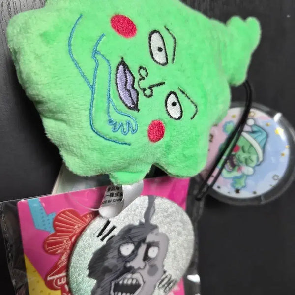 [BUNJANG] Mob Psycho 100 Ekubo Plush & Can Badge Bundle Set / 모브사이코 몹싸 에쿠보 누이, 캔뱃지 일괄