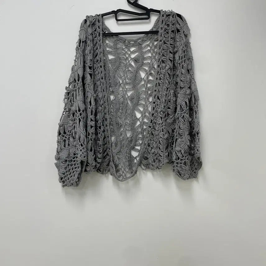 [BUNJANG] ZEINA Vintage Knit Shawl Cardigan L / 일본 빈티지 ZEINA 뜨개 숄 가디건 L