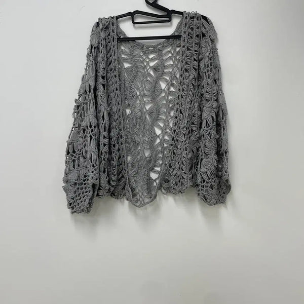 [BUNJANG] ZEINA Vintage Knit Shawl Cardigan L / 일본 빈티지 ZEINA 뜨개 숄 가디건 L