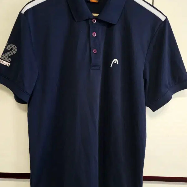 [BUNJANG] HEAD Men's Navy Polo Shirt (Size 105) / 헤드 남성 반팔 카라티 네이비 105
