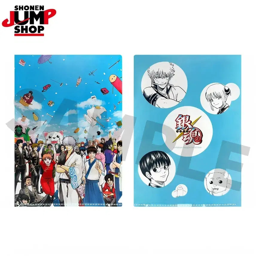 [BUNJANG] Gintama Jump Shop A4 Clear File Folder / 은혼 점프샵 중프샵 A4 클리어 파일 긴토키 카구라 신파치