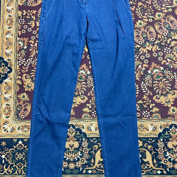 [BUNJANG] Theory Pleated Cotton Pants Size 0 / 띠어리 핀턱 여성 바지 0사이즈