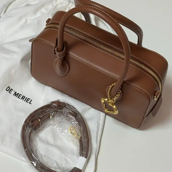 [BUNJANG] Demeriel Bowling Bag Medium Tan Brown / <새상품> 드메리엘 볼링백 미디움 탄브라운