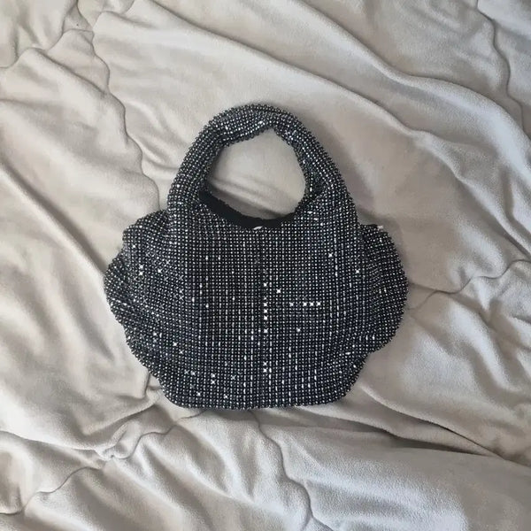 [BUNJANG] Sparkling Cubic Mini Tote Bag / (새상품)블링블링 큐빅 미니 토트백