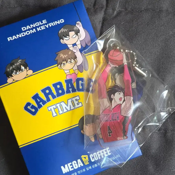 [BUNJANG] Garbage Time / Mega Coffee Collaboration Acrylic Keyring - Jeon Young Joong / 가비지타임 갑타 메가커피 콜라보 아크릴키링 전영중