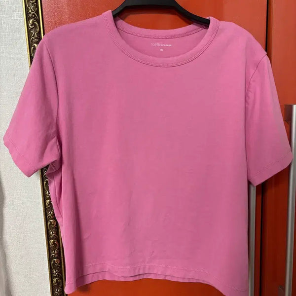 [BUNJANG] TOPTEN Hot Pink Short-Sleeve T-Shirt / 탑텐 핫핑크 반팔티