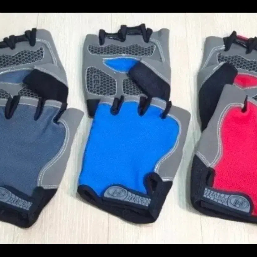 [BUNJANG] Huai Advanced Gel Cycling Gloves (Blue/Red/Gray) / 운동용 젤 장갑 블루/레드/그레이 3종