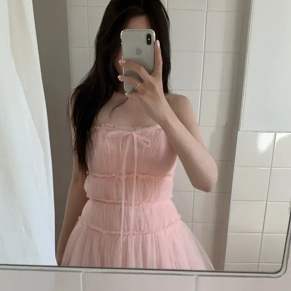 [BUNJANG] Flonew Purin Dress M (Self-Wedding Dress) / 플로뉴 푸린 드레스 M (셀프웨딩 드레스)