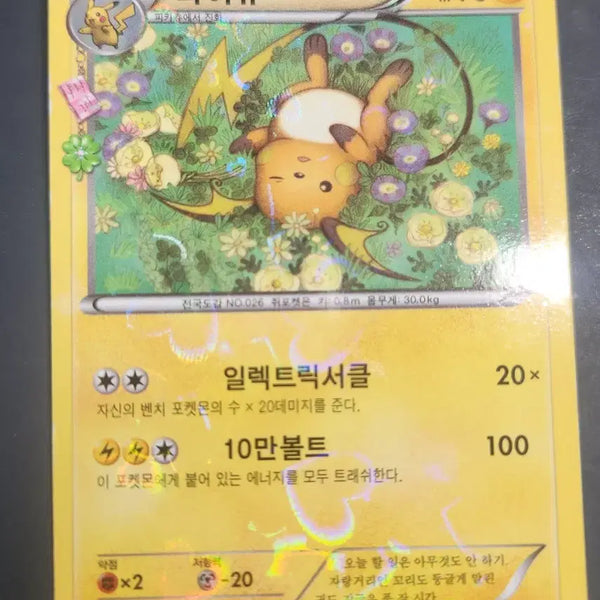 [BUNJANG] Pokemon Card Raichu / 포켓몬카드 심쿵 라이츄
