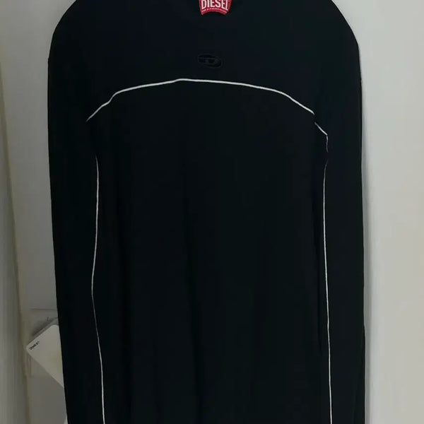 [BUNJANG] Diesel Silk Blend Jumper with Piping / 새상품 디젤 Jumper In Silk Blend With Piping