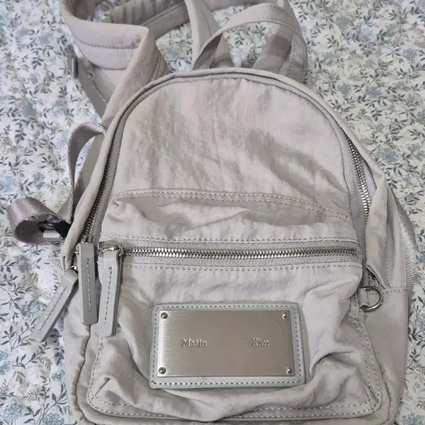 [BUNJANG] Matinkim Mini Backpack Grey Nylon / 마땡킴 미니 그레이 나일론 백팩