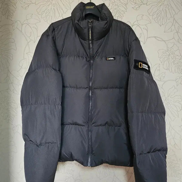 [BUNJANG] National Geographic Short Padded Jumper Black / (한철 착용)내셔널 지오그래픽 숏 패딩 점퍼 블랙