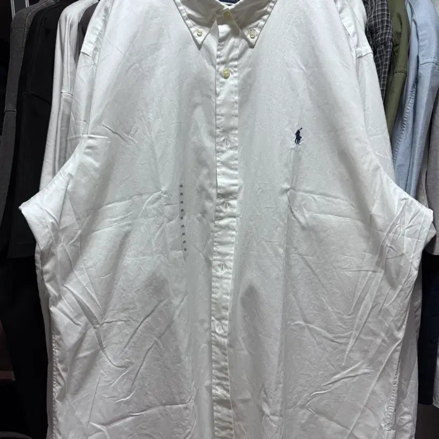 [BUNJANG] Polo Ralph Lauren Classic Fit White Oxford Shirt XXL / 새상품. 폴로 랄프로렌 클래식핏 화이트 셔츠 XXL. 택포
