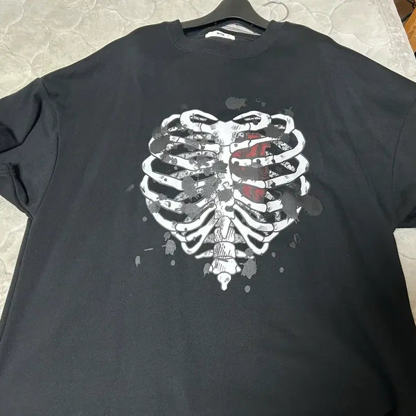 [BUNJANG] Wego Skull T-Shirt / wego 해골 반팔티셔츠 판매합니다 양산형 지뢰계 중성계 서브컬쳐