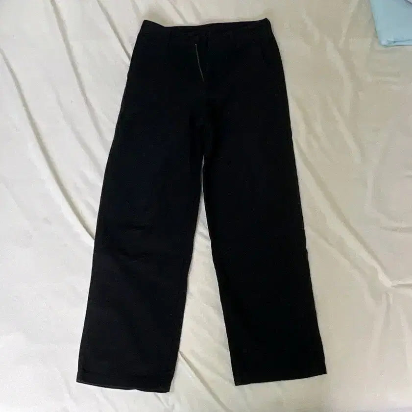 [BUNJANG] Musinsa Standard Satin Wide Officer Pants / 무신사 스탠다드 백 사틴 와이드 오피서 팬츠