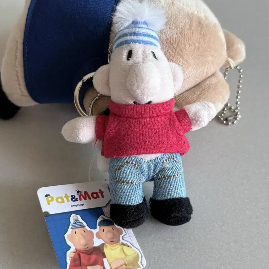 [BUNJANG] Pat & Mat Keyring Plush / 패트와매트 키링 인형