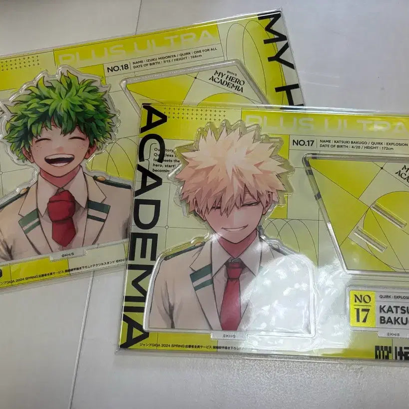 [BUNJANG] My Hero Academia Giga Jump Acrylic Standee Bundle Set / 히로아카 나의 히어로 아카데미아 기가점프 아크릴 양도 미개봉